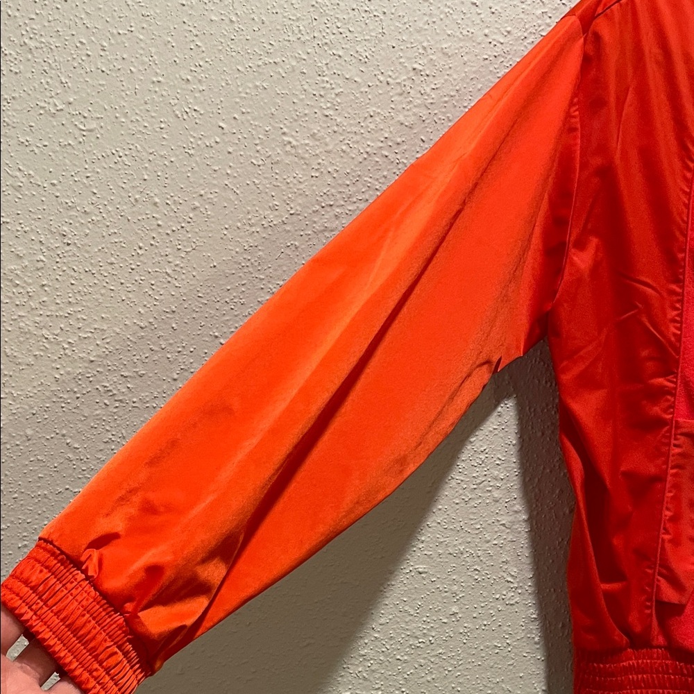 Athleta Zion Microfleece Women's Vibrant Red Bomber Jacket - Picture 5 of 7